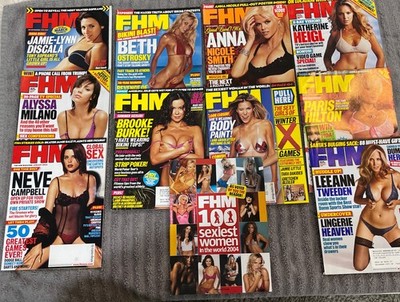 2004 FHM For HIM Magazine Lot 11 Pam Anderson Brooke Burke Tweeden Paris Hilton