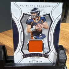 2024 Panini National Treasures - Century Materials Tim Tebow Patch /99 CM-TTW