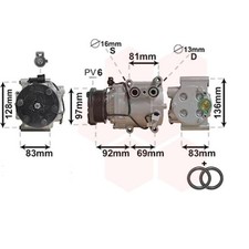 Kompressor Klimaanlage für Ford Mondeo III Turnier 2.0 16V 1.8