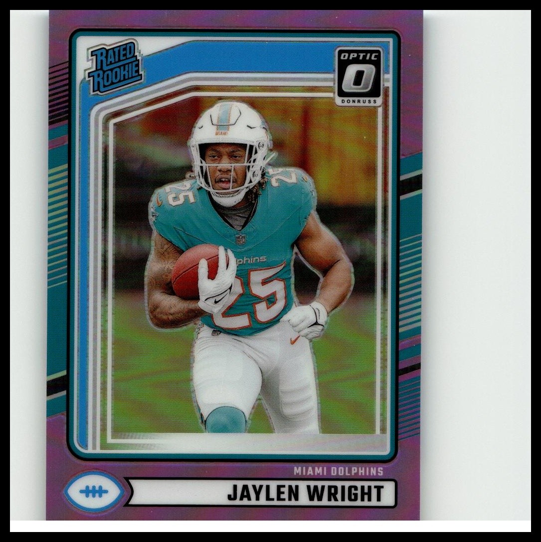 2024 Donruss #344 Jaylen Wright Optic Rated Rookies Preview Pink