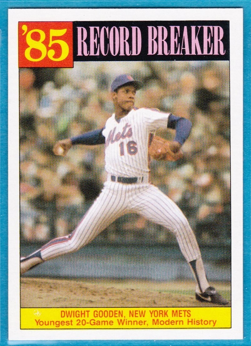 1986 Topps - Record Breaker - Dwight Gooden #202