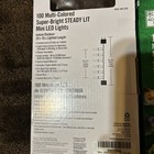 Lot Of 3- 100 Multi Colored Mini LED Lights Steady Lit Home Accents New — photo 3