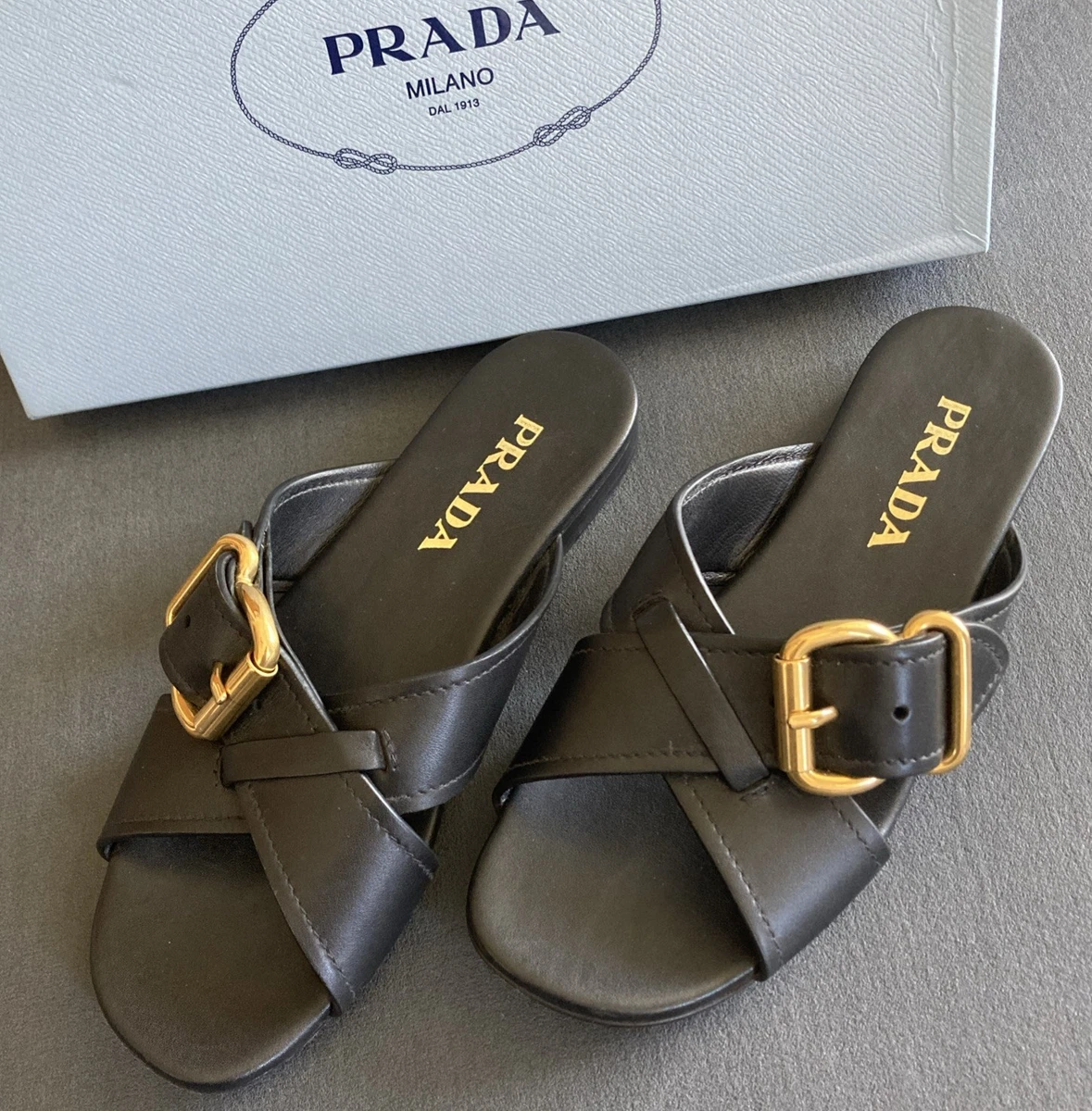 驚きの値段 Knot Prada 靴 Strap States United - PRADA | Sandals