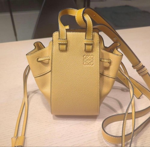 Loewe Hammock Mini Handbag Yellow Leather