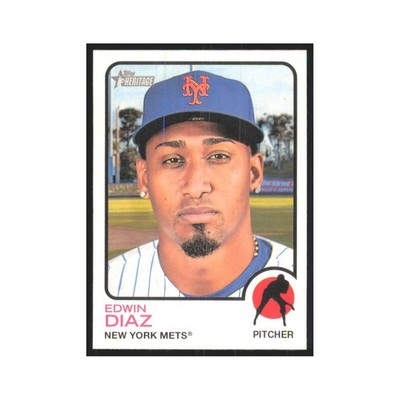 2022 Topps Heritage Edwin Diaz Mets #80
