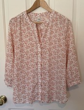 Woman  s Summer Blouse- Size Small- 3/4 Sleeve