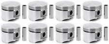 Set of 8 Silvolite STD Flat Top Pistons 1966-1971 Dodge Plymouth Chrysler 440