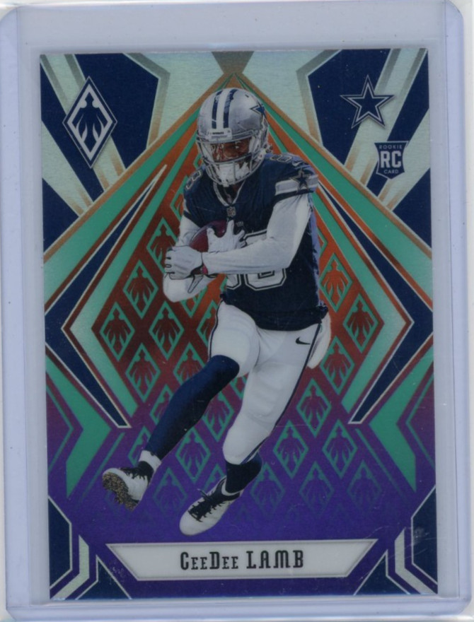 2020 Panini Phoenix Ceedee Lamb Color Burst Rookie #106 Cowboys