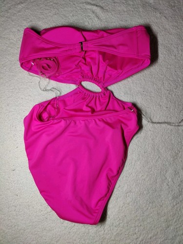 Michael Michael Kors Fuschia Monokini/One-Piece Swimsuit Convertible Halter 8 Nw - Picture 9 of 10