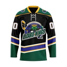 Personalized Jacksonville Lizard Kings Lace Hockey Shirt Men's Fan Gear Gift