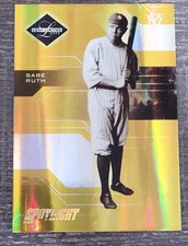 2005 Leaf Limited Gold Spotlight Babe Ruth New York Yankees HOF /25