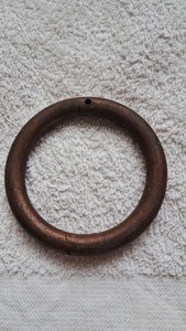 Antique  Brass Self-Piercing Bullring Nose Ring Large