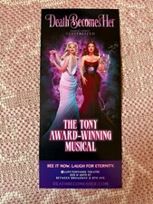Megan Hilty DEATH BECOMES HER Jennifer Simard Broadway Musical Flyer Advertiseme