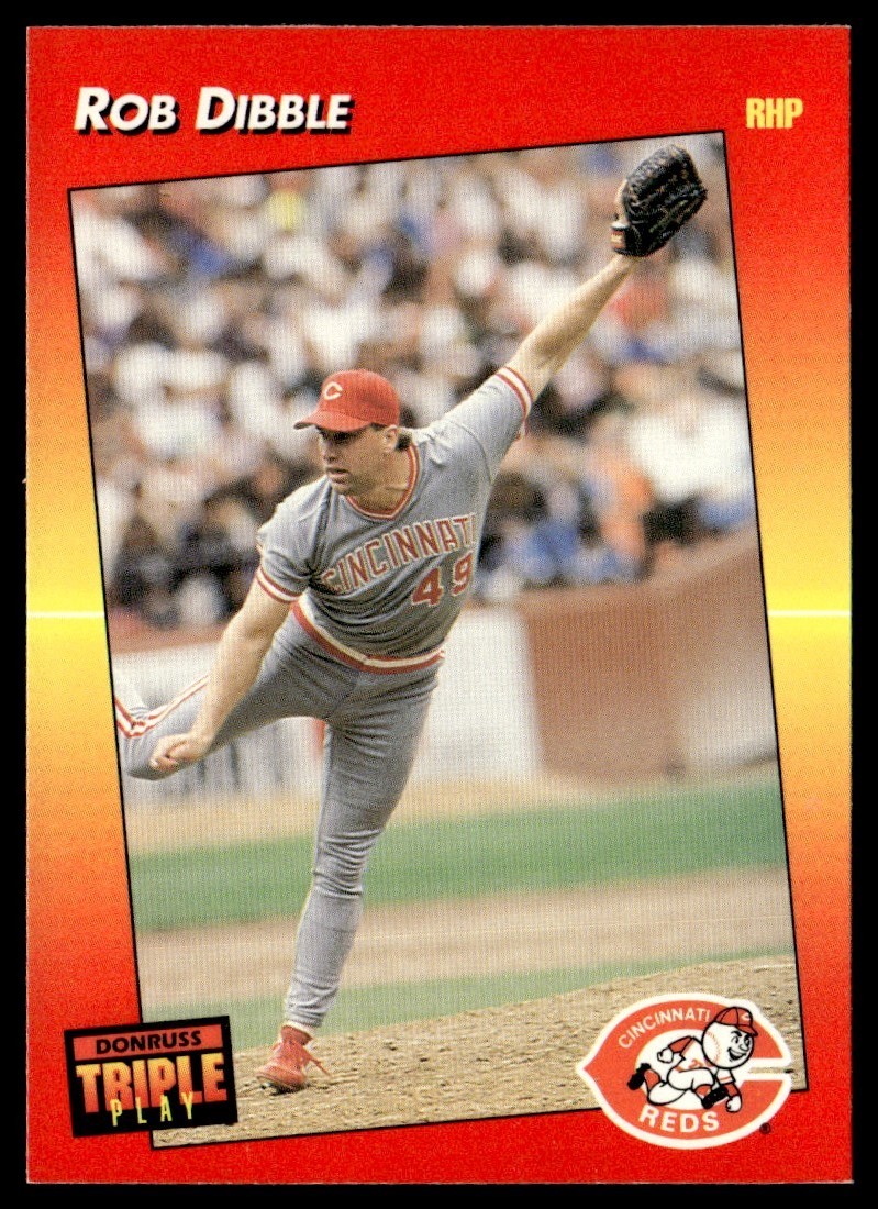 1992 Triple Play Rob Dibble Cincinnati Reds #257
