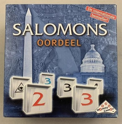 Solomon's Oordeel Bernini Mystery Illuminati Dan Brown Board Game Game