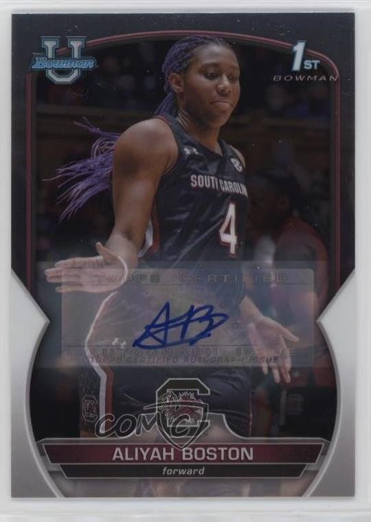 2022-23 Bowman U Chrome Chrome Prospect Auto Aliyah Boston #5 Auto i6e