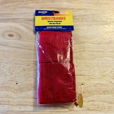 Martin Sports Athletic Wristbands WB35 Red One Size 1 Pair Baseball New