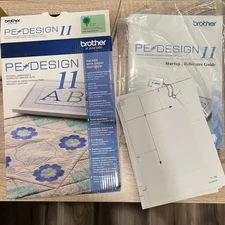 Brother PE Design 11 Embroidery Software w/ Software Key & Manual