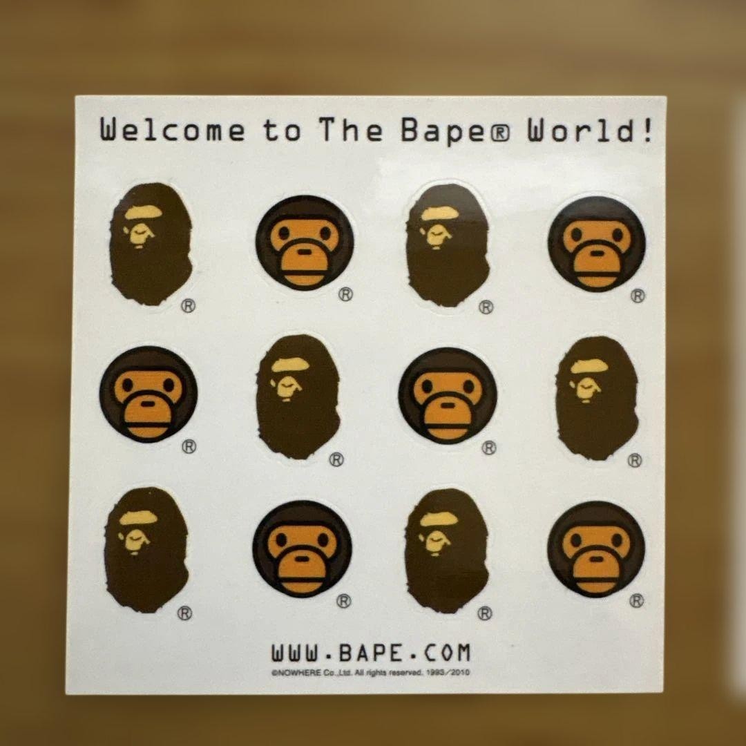 ABATHING APE BAPE 4 welcome stickers thumbnail 2