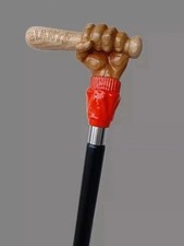 Wooden walking stick hand carved handmade wooden walking cane