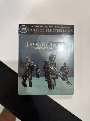 NEW Rogue One: A Star Wars Story Best Buy Exclusive 3D Blu ray DVD Steelbook