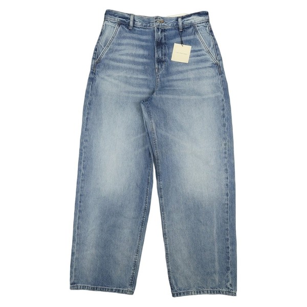 Calvin Klein Jeans Womens 31 Blue Denim Mid Rise Relaxed Tailored Size 31x30 NWT