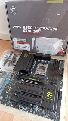 B850 MSI Tomahawk Max, DDR5, AM5, PCIe 5 x16, ATX, Win11, OVP
