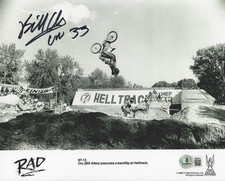 BILL ALLEN SIGNED 'RAD' CRU JONES #33 8x10 MOVIE PHOTO BAS 2 BECKETT COA PROOF