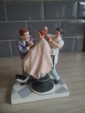 Norman Rockwell “The First Haircut” Figurine vintage 1979