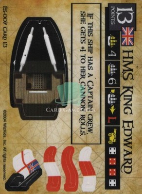 HMS King Edward - UES-007 - Spanish Main - Pirates (WizKids)