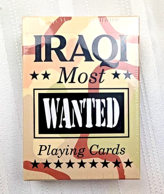 トランプ IRAQI Most WANTED Playing Cards 2003 Iraqi Most Wanted Playing Cards Military Iraq - Sealed! New
