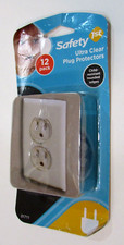 New Vintage 2011 Sealed Package 12 Safety 1st Ultra Clear Plastic Plug Protector