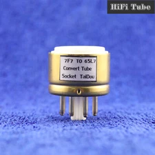 One Gold plated 7F7 [TO] 6SL7 5691 6N9P 6H9C Vacuum tube convert socket HIFI DIY