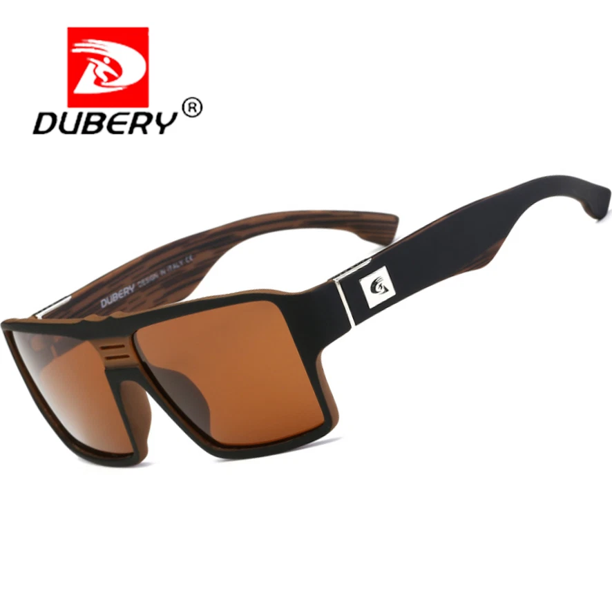 DUBERY Hombres Mujeres Cuadradas Polarizadas Deportivas Gafas Grandes Conducción Pesca Gafas Foto 3 de 4