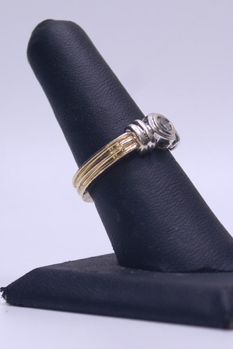 Anillo solitario de diamantes de 14 k (0,25 quilates T.W.) 5,9 g Talla: 6,5 (SGP005246) - Imagen 4 de 6