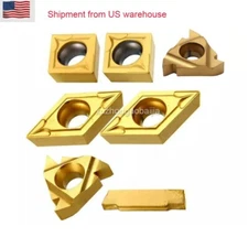 50pcs Carbide Inserts for 12mm Shank Lathe Boring Bar Turning Tool Holder CS