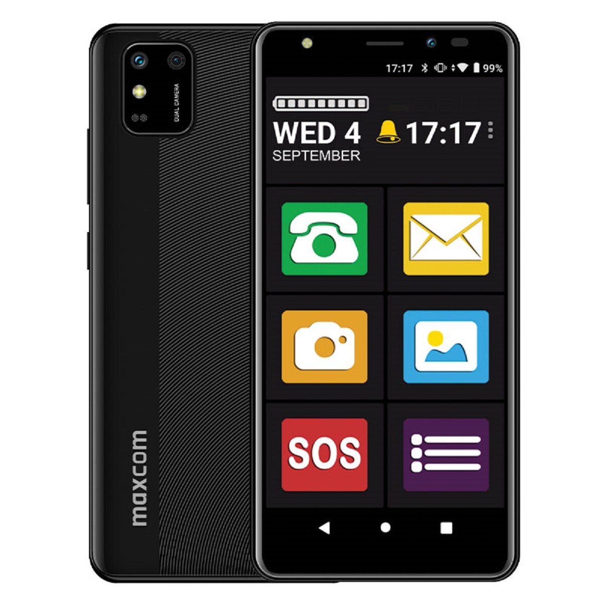 Смартфон Maxcom Senioren Handy MS554 с камерой 4G, 8 + 5 мегапикселей, Android 11, 2+32 ГБ