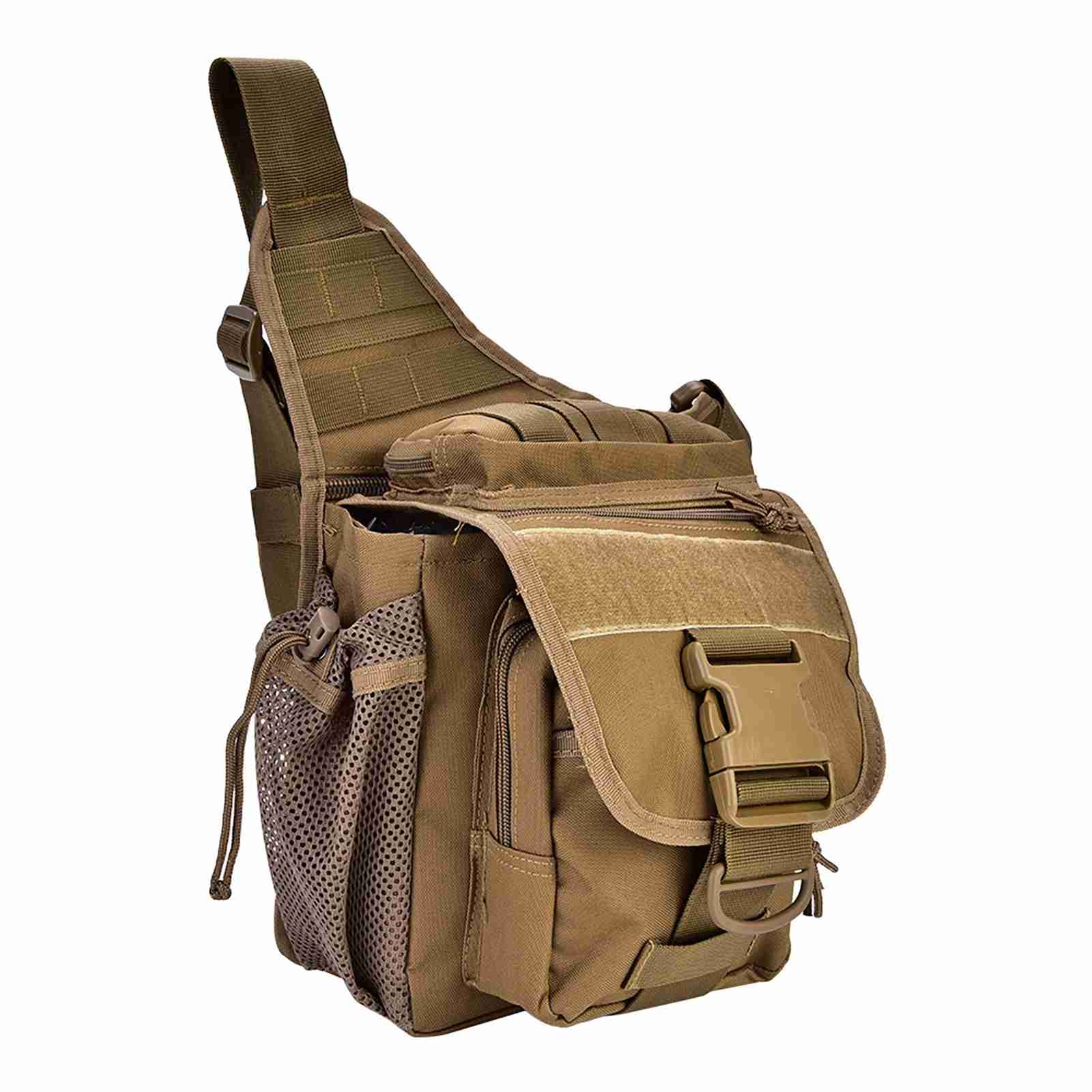 Mens Backpack Bag Tactical Sling Shoulder Molle Travel Chest Pack Outdoor Hiking