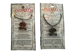 Wooden INDALO Symbol necklace - symbol of good luck and protection - Unisex