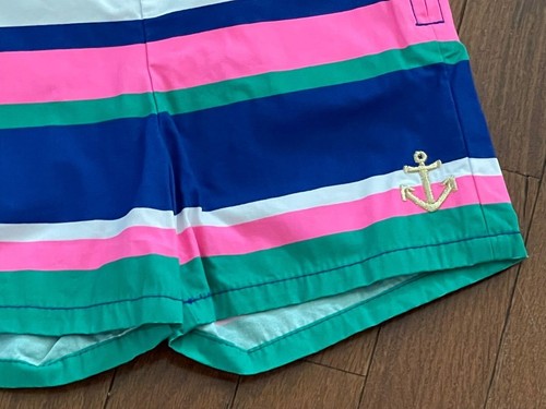 NWT Gymboree Multi-Striped Anchor Shorts Adjustable Waist Size 4 4T - Picture 3 of 6