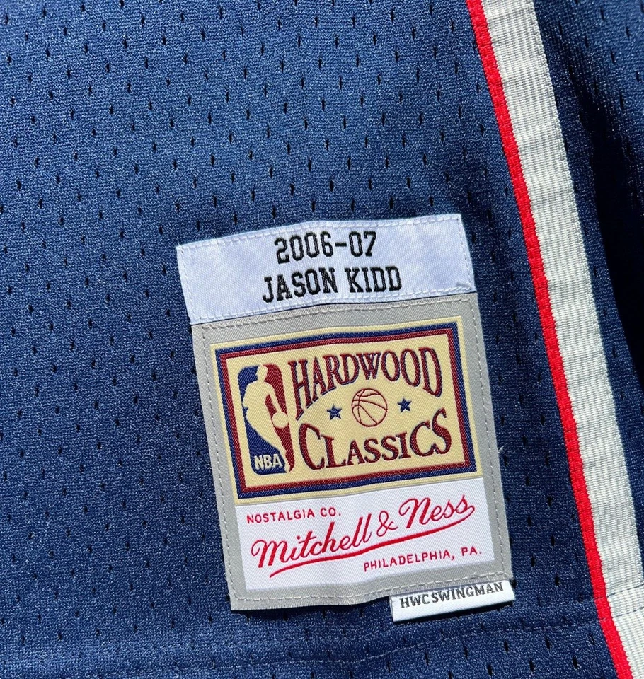 JASON KIDD SIGNED NEW JERSEY NETS MITCHELL & NESS SWINGMAN JERSEY AUTO PSA/DNA - Image 4 of 4