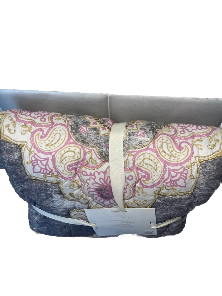 Edredón de cuna Pottery Barn Kids Alma | Retazos florales morados | Ropa de cama infantil Foto 4 de 4