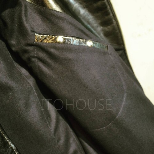 ITOHOUSE Heavyweight Horsehide CENTENELA J-31 Biker Jacket - Picture 5 of 11