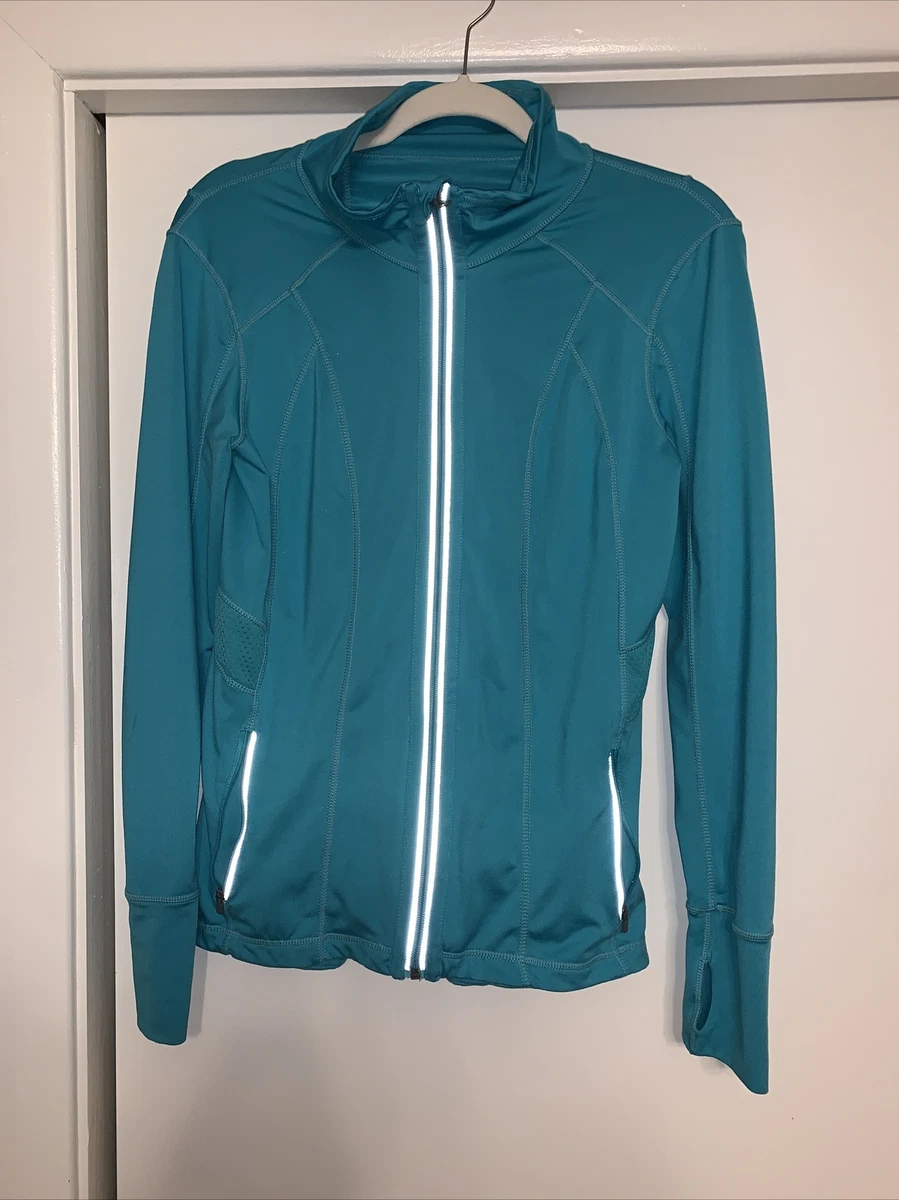 Reflective Tangerine Medium Zip Up Jacket Active Wear Lightweight