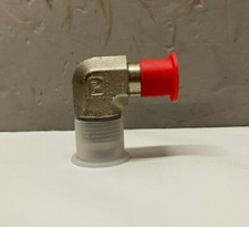 Parker 90° Male Elbow SAE/JIC -8 to Male 1/4" NPT Zinc Plated Steel