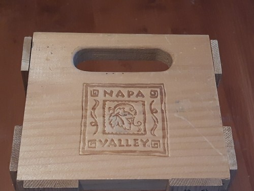 Napa Valley Box Company Wooden CD DVD Storage Holder Rack Shelf Crate