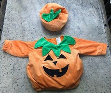 Infant Hyde And Eek Pumpkin Halloween Costume Hat Size 0-6 Months - Fast Ship