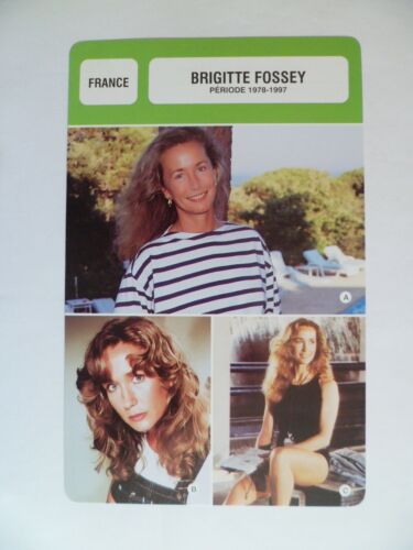 CARTE FICHE CINEMA  BRIGITTE FOSSEY PERIODE 1978-1997 - Photo 1/2