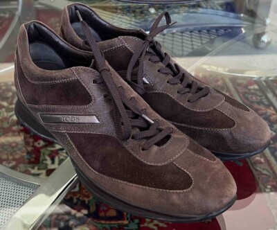 TOD\'S Lace Up Suede Leather Sneakers/Driving Shoes Brown Men\'s Size 8.5/US 9.5 TOD main image 3