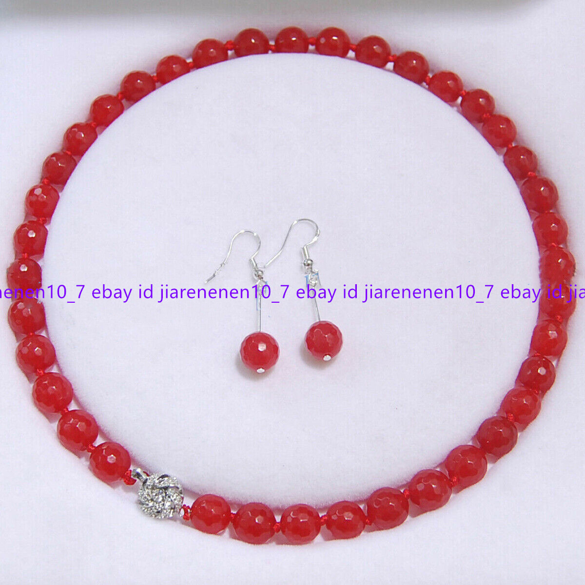 Far East Jewelry Sterling Silver 10mm Round Natural Jade Bead 20